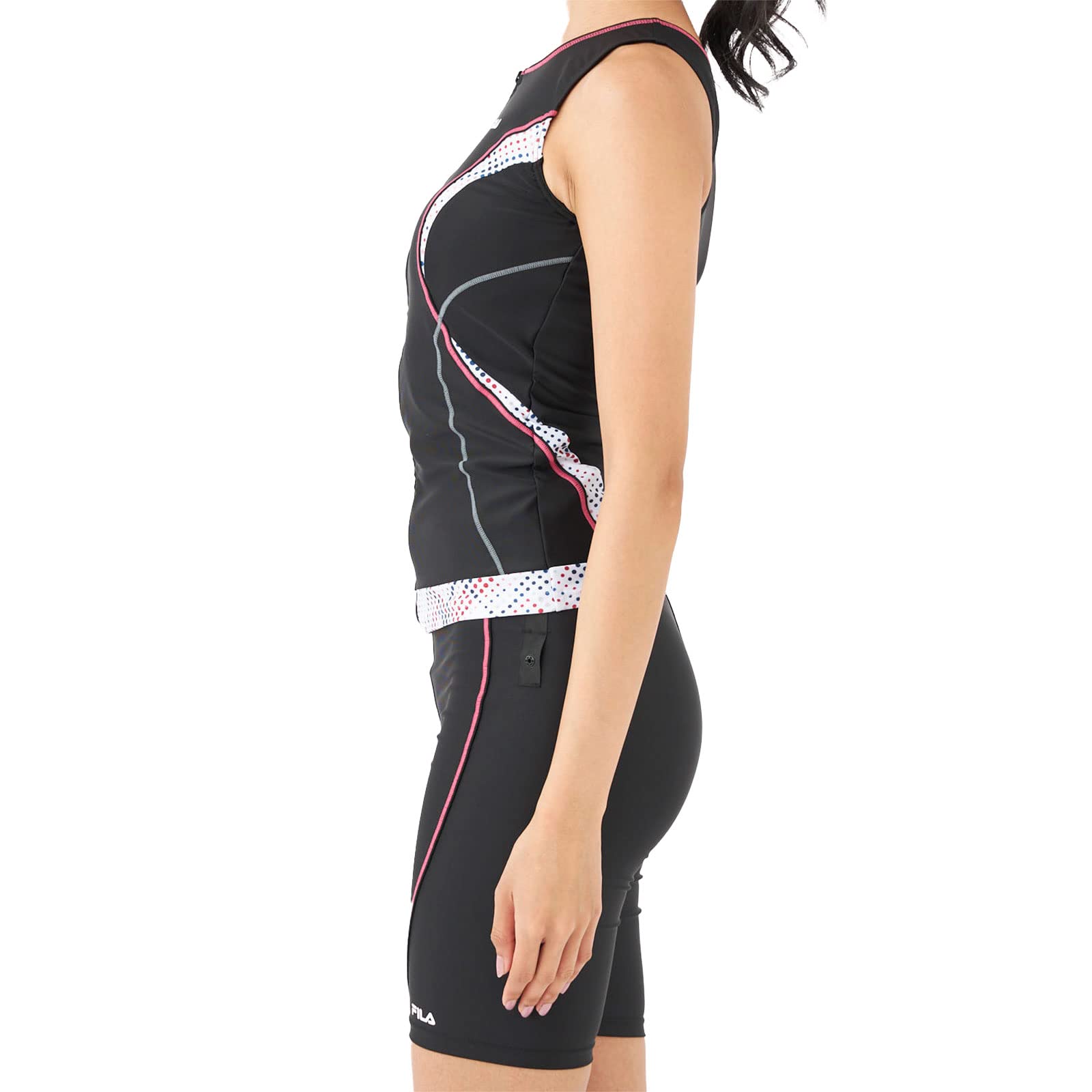 説明お読みください Amazon.co.jp: [フィラ] フィットネス水着 ジップタンキニ上下+